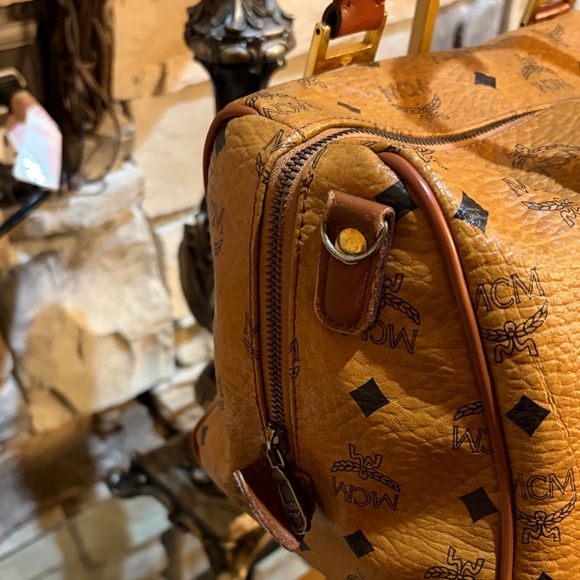 MCM Cognac Visetos Satchel - Picture 5 of 14